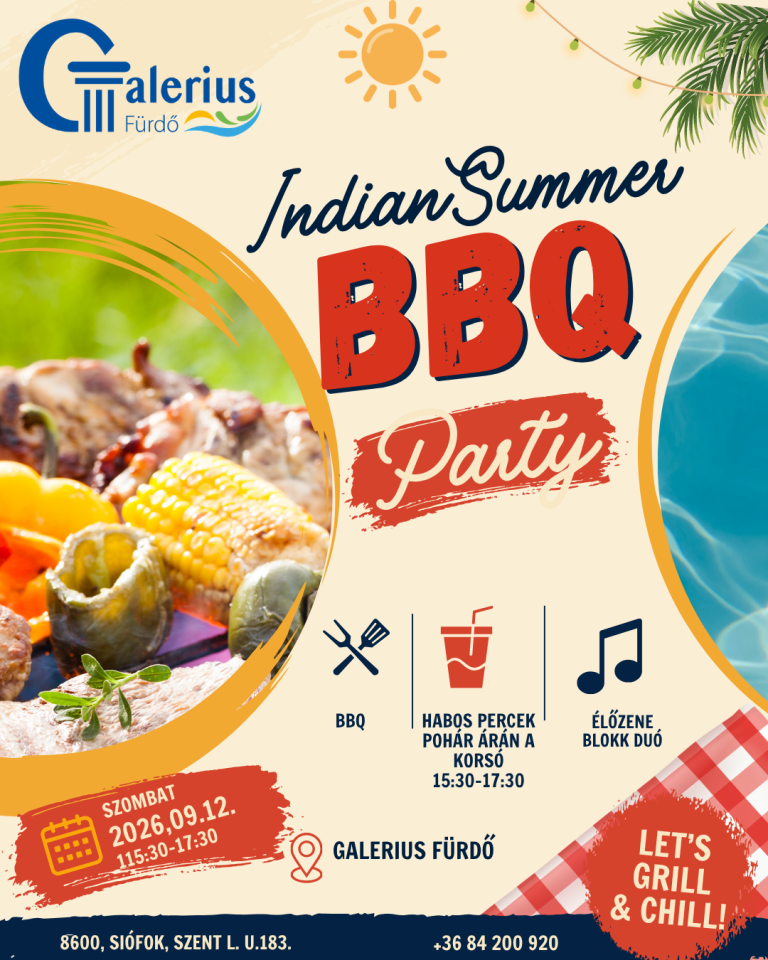 Indian Summer BBQ Party – 09.12. – szombat